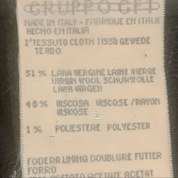 GIORGIO ARMANI Vintage Wool Crepe Blue Pinstripe Dress Pants - Picture 8 of 16